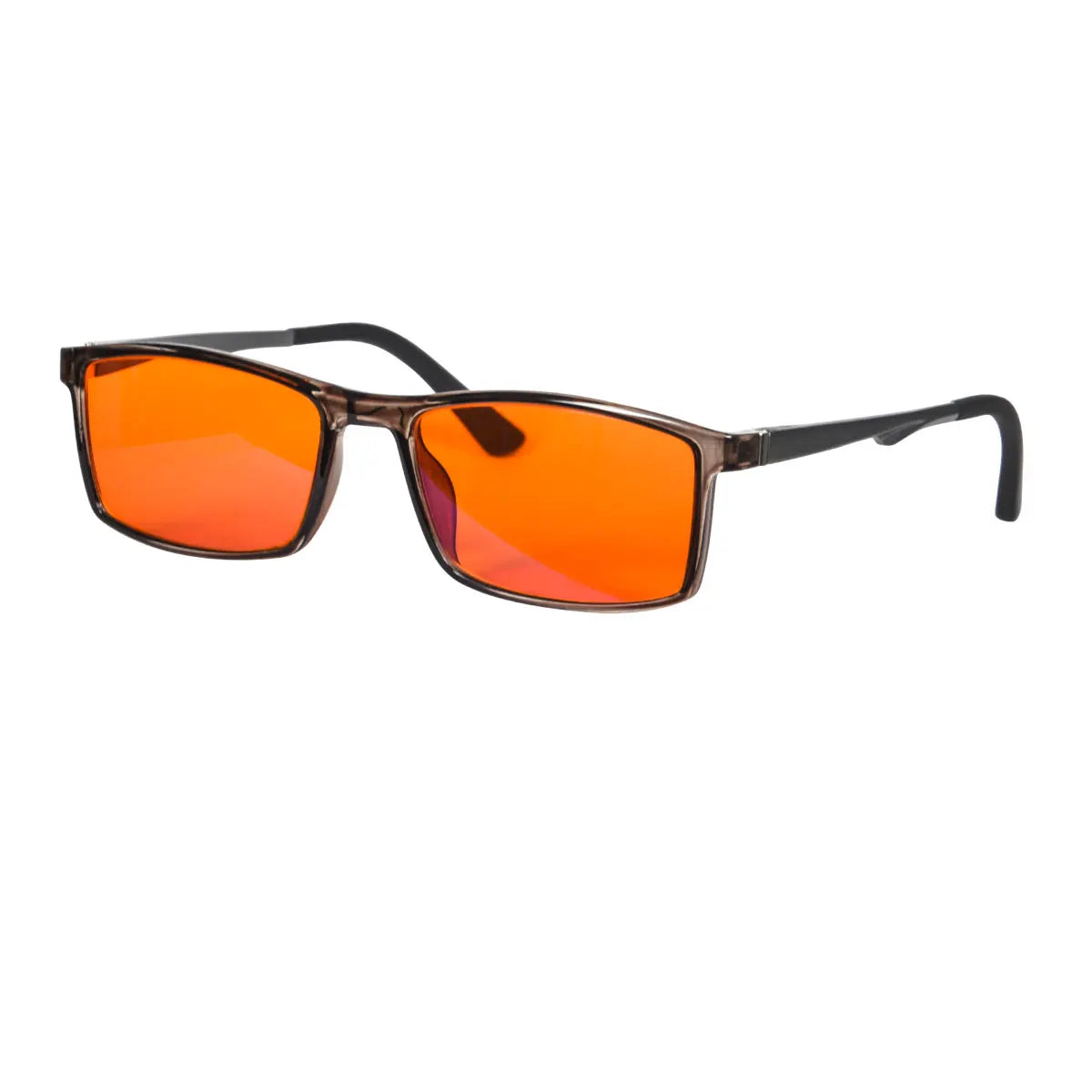 Good Sleep Blue Light Blocking Glasses Men Red Lenses TR90 Frame Aluminium Temples Orange Lens Computer Glasses Men for You