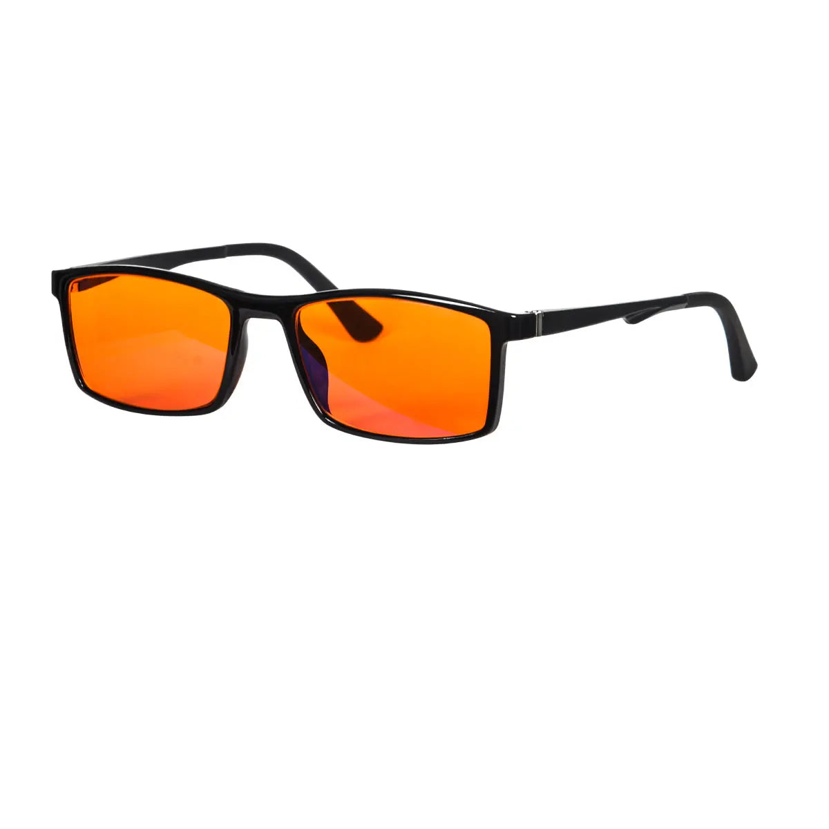 Good Sleep Blue Light Blocking Glasses Men Red Lenses TR90 Frame Aluminium Temples Orange Lens Computer Glasses Men for You