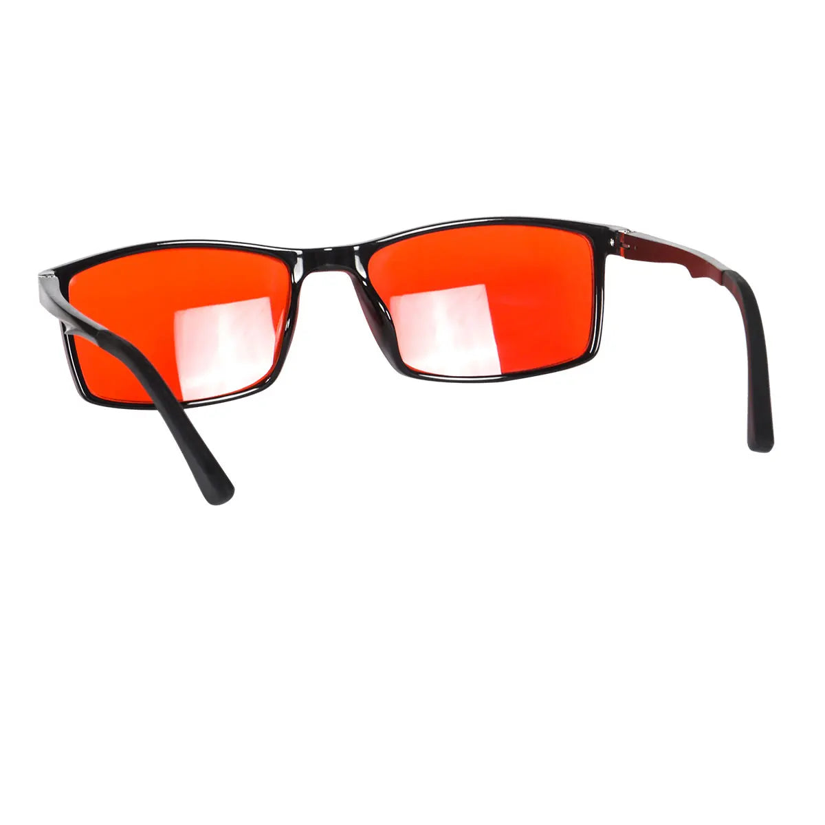 Good Sleep Blue Light Blocking Glasses Men Red Lenses TR90 Frame Aluminium Temples Orange Lens Computer Glasses Men for You