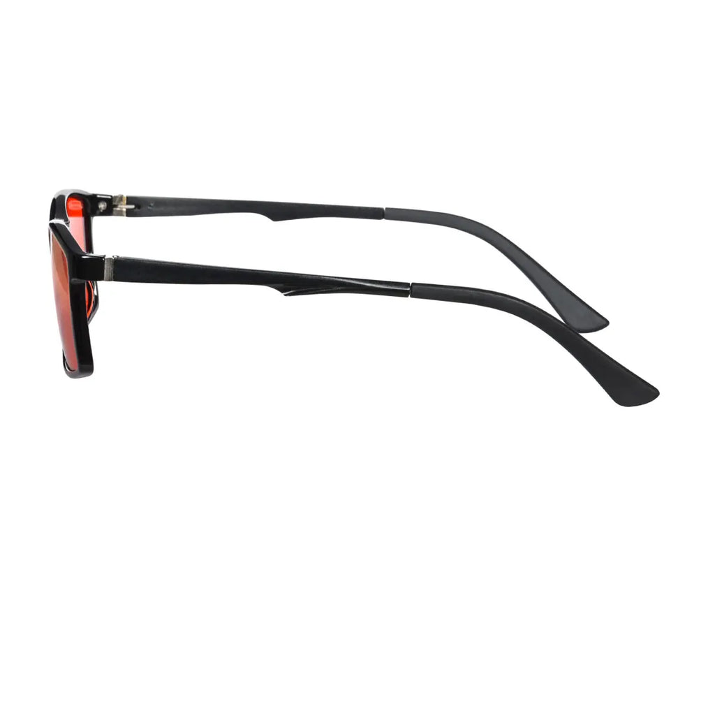Good Sleep Blue Light Blocking Glasses Men Red Lenses TR90 Frame Aluminium Temples Orange Lens Computer Glasses Men for You