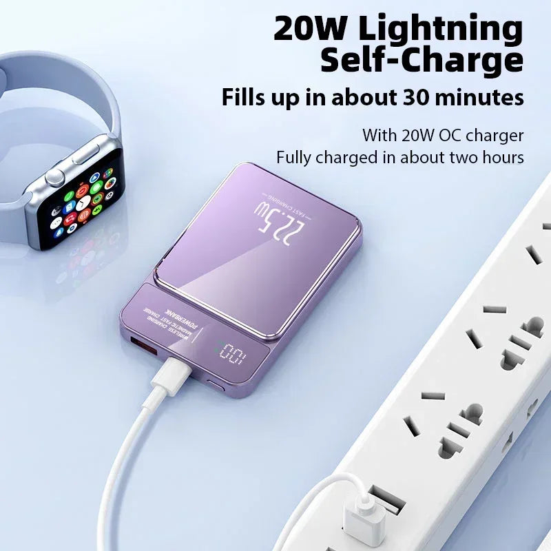 Xiaomi 20000Mah Power Bank 22.5W Magnetic Qi Wireless Charger Magsafe Super Fast Charging Powerbank for Iphone Samsung Huawei