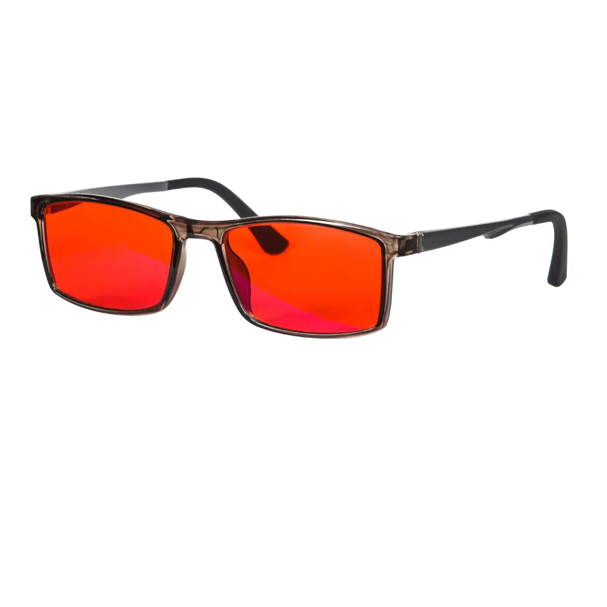 Good Sleep Blue Light Blocking Glasses Men Red Lenses TR90 Frame Aluminium Temples Orange Lens Computer Glasses Men for You
